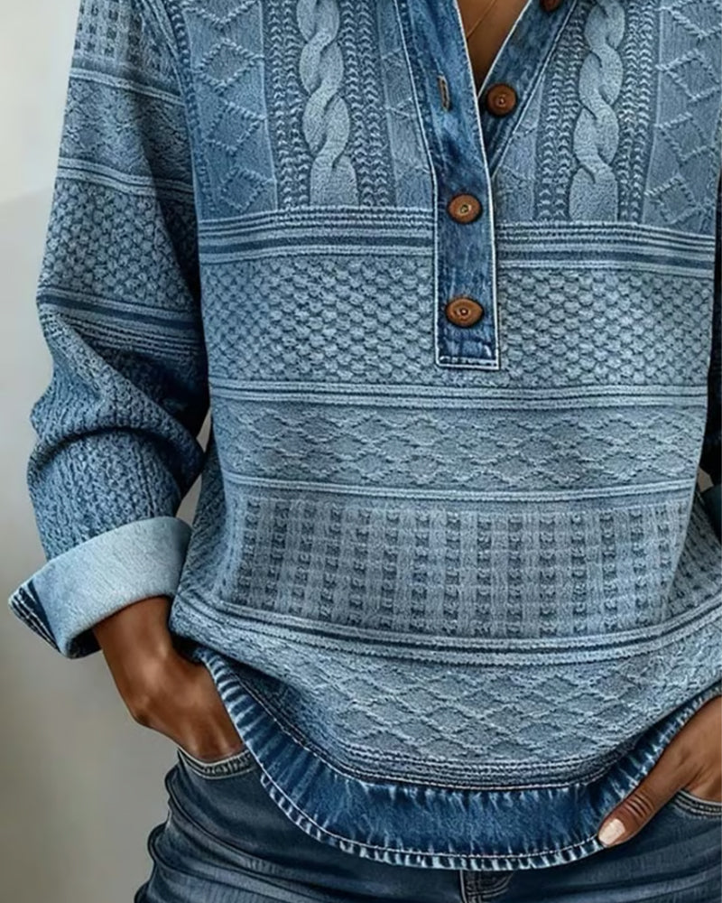 Damen Strickjacke aus Wolle mit Knöpfen (2)