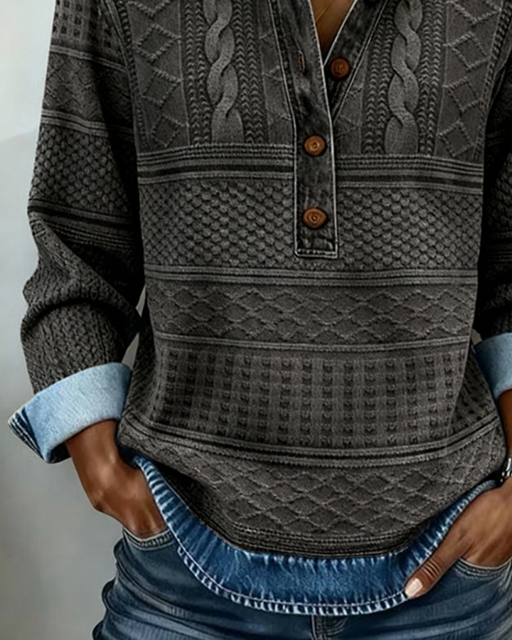 Damen Strickjacke aus Wolle mit Knöpfen (5)
