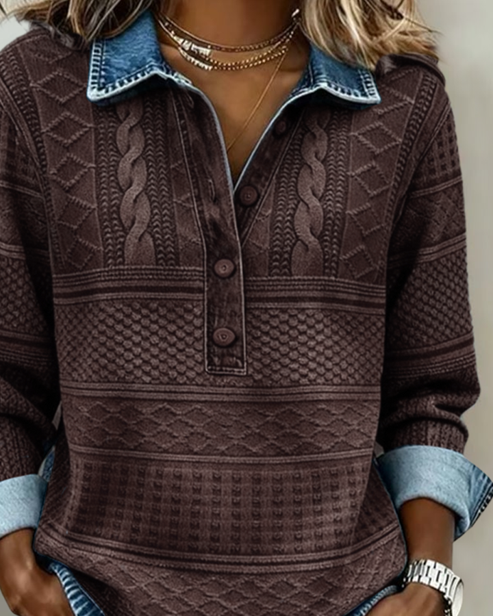 Damen Strickjacke aus Wolle mit Knöpfen (9)