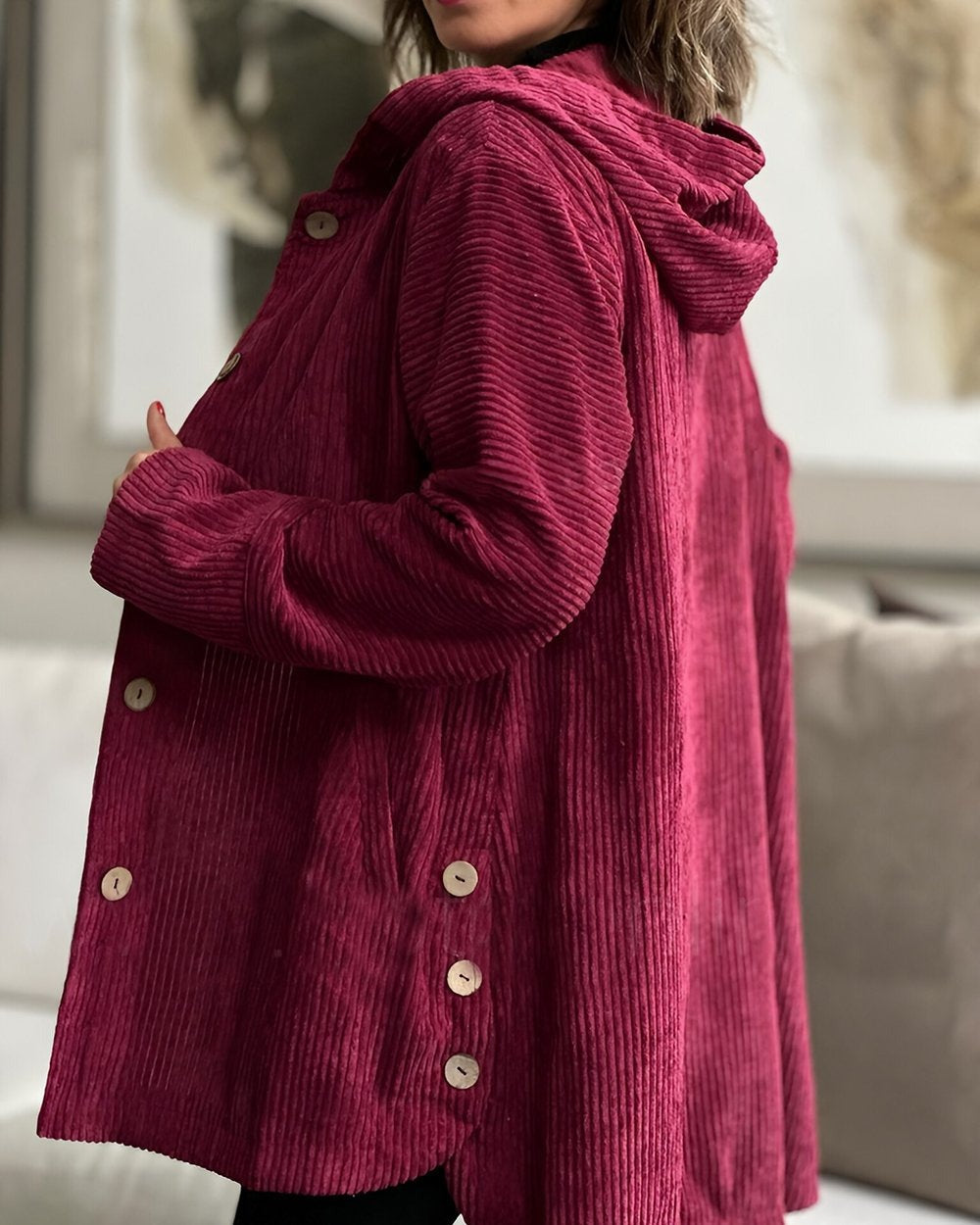 Damen Strickjacke Lange Elegante Zeitlos (2)