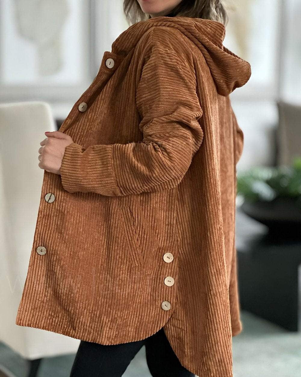 Damen Strickjacke Lange Elegante Zeitlos (6)