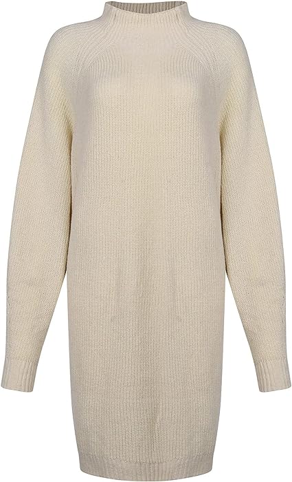 Damen Strickjacke-Stil Minikleid für Herbst (11)