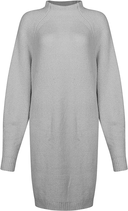 Damen Strickjacke-Stil Minikleid für Herbst (12)
