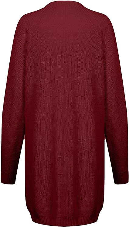 Damen Strickjacke-Stil Minikleid für Herbst (15)