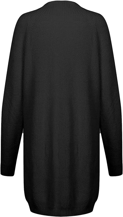 Damen Strickjacke-Stil Minikleid für Herbst (17)