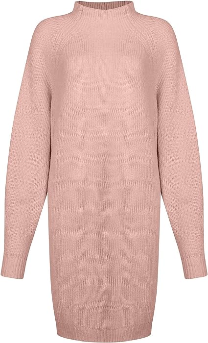 Damen Strickjacke-Stil Minikleid für Herbst (18)