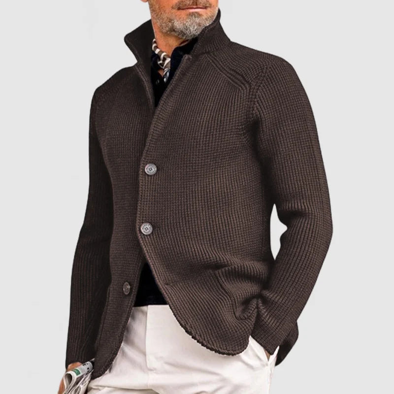Damen Strickjacke Vielseitig und Elegant in Braun