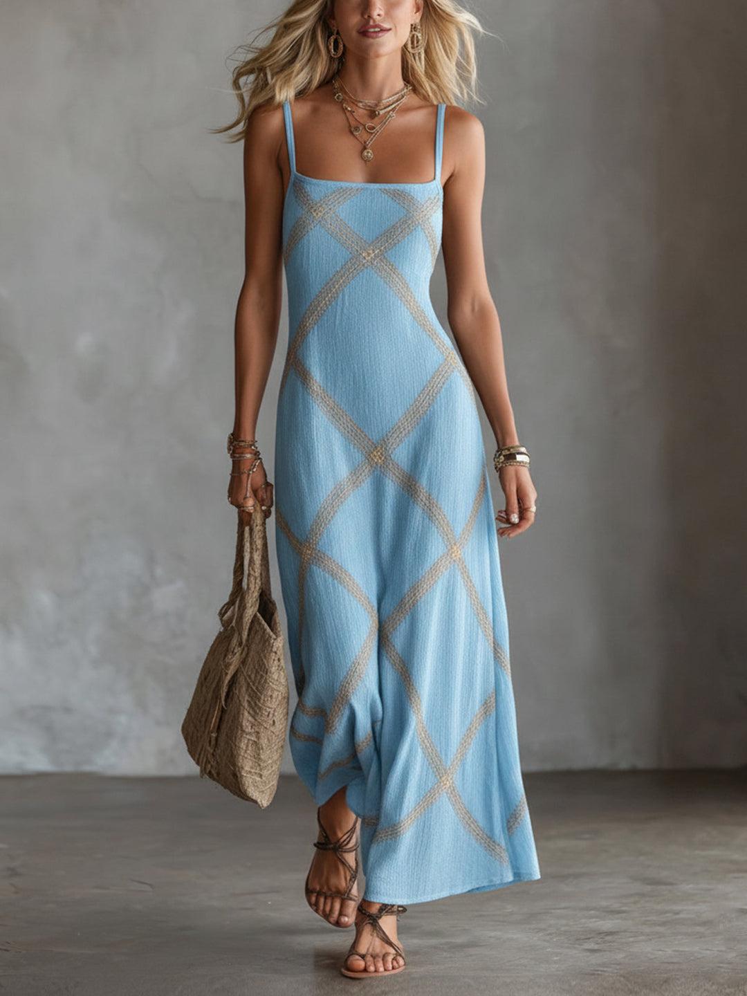 Damen Strickkleid im Boho-Stil für den Sommer (3)