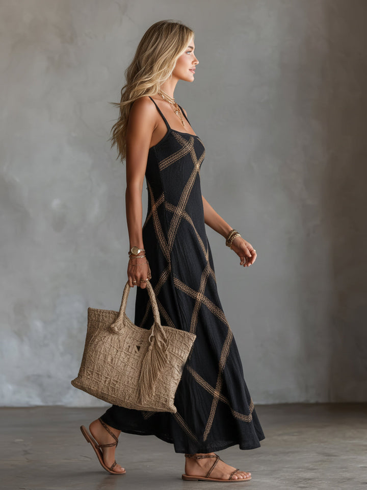 Damen Strickkleid im Boho-Stil für den Sommer (7)