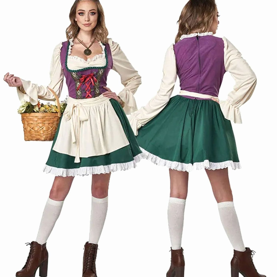Damen Strickkleid im Dirndl-Stil (2)