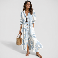Alina | Damen Strickkleid in Maxilänge für Sommer