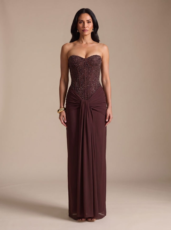 Damen Strickkleid Maxi für festliche Anlässe (14)
