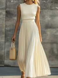 Mila | Damen Strickkleid Maxi für Hochzeiten