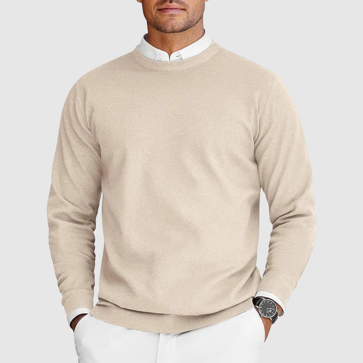 Damen Strickpullover Slim-Fit zum Layern in Beige
