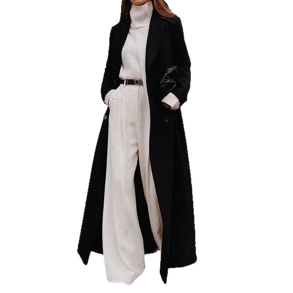 Damen Tailierter Langarmmantel für Herbst (5)