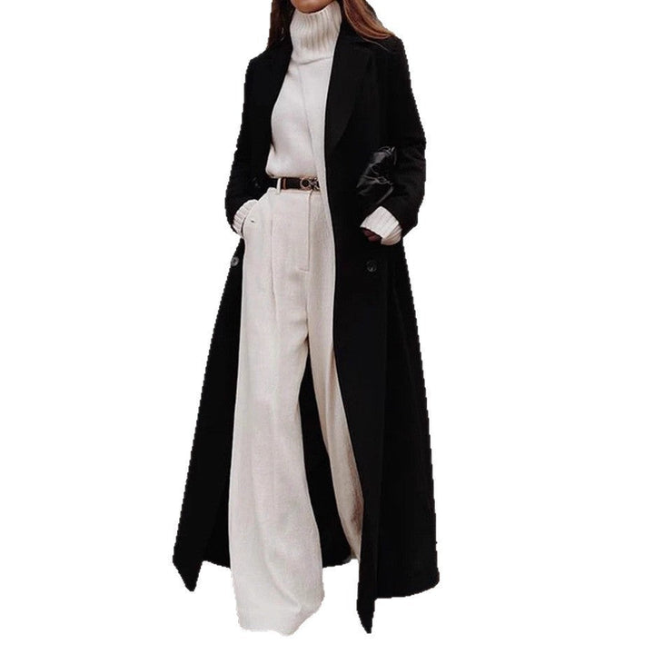 Damen Tailierter Langarmmantel für Herbst (5)
