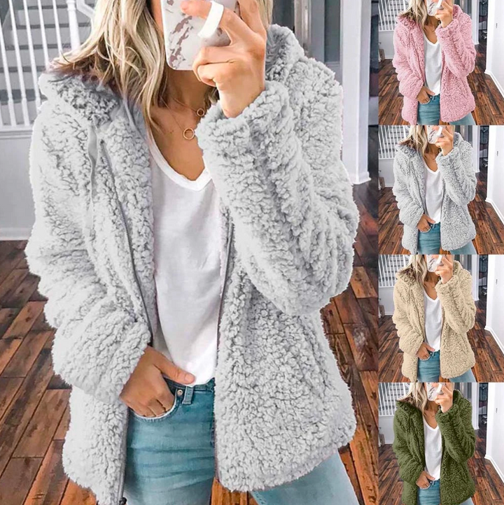Damen Teddy-Weste Oversized zum Überziehen (5)