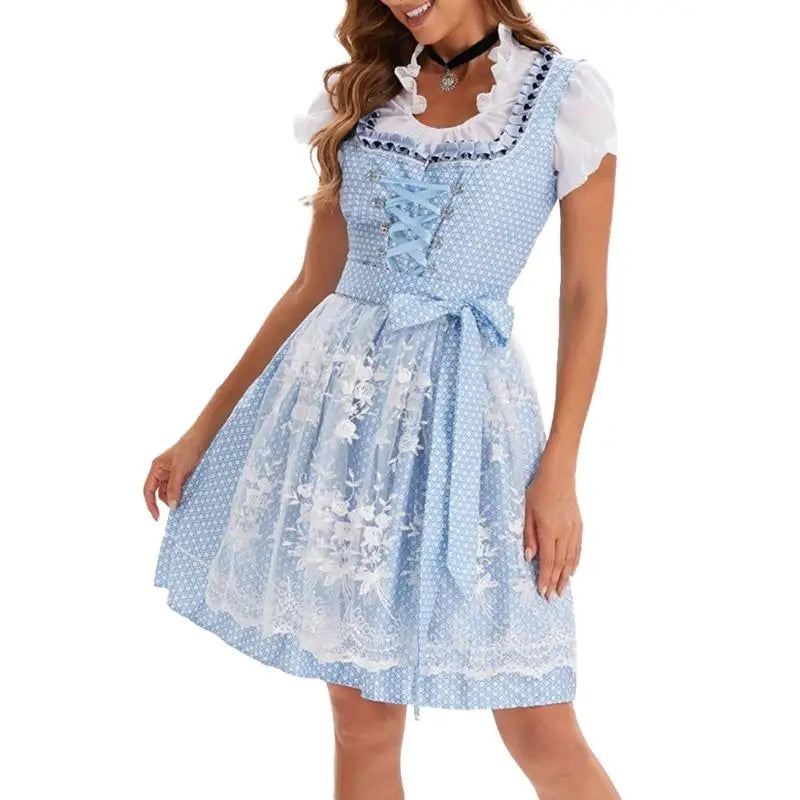 Damen Trachten-Dirndl für das Oktoberfest in 753870 Blue