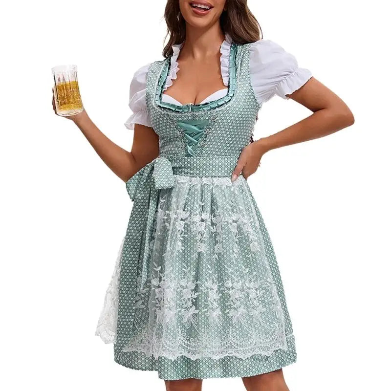 Damen Trachten-Dirndl für das Oktoberfest in 753870 Green