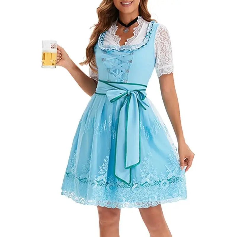 Damen Trachten-Dirndl für das Oktoberfest in 755346 Green