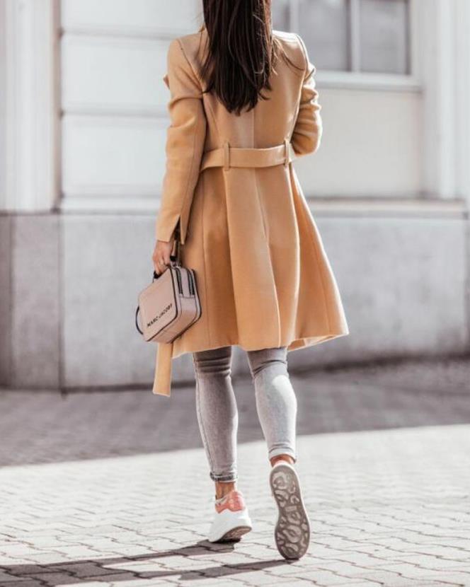 Damen Trenchcoat Klassisch Für Den Herbst (5)