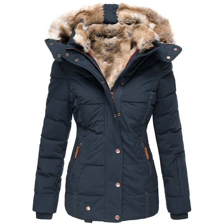 Damen Winterjacke im modernen Stil in Blau