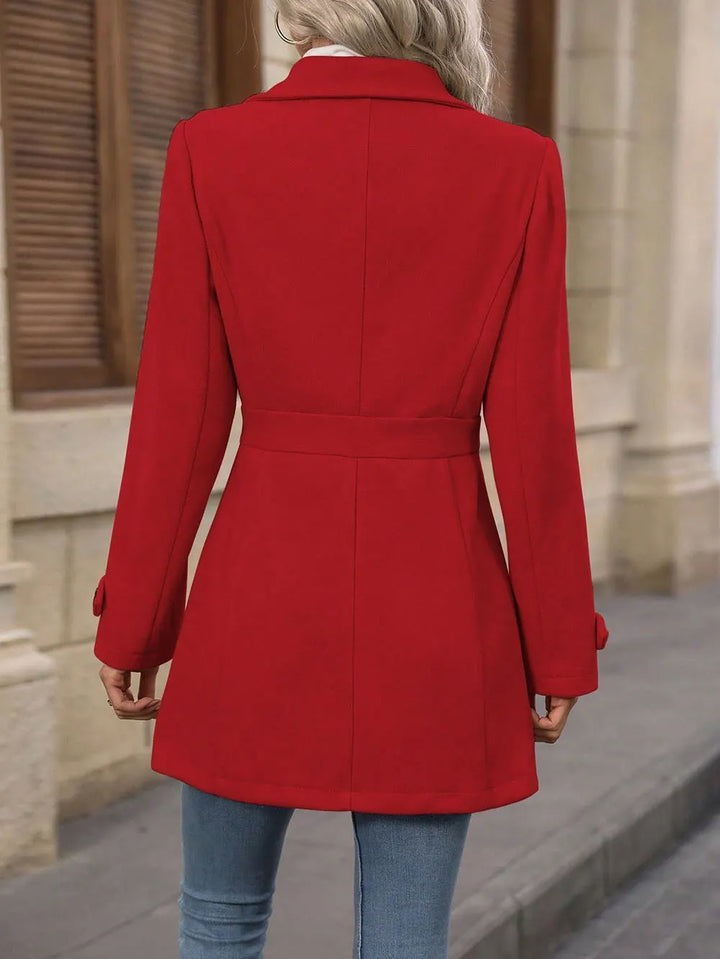 Damen Wintermantel, elegant geschnitten mit Gürtel (18)
