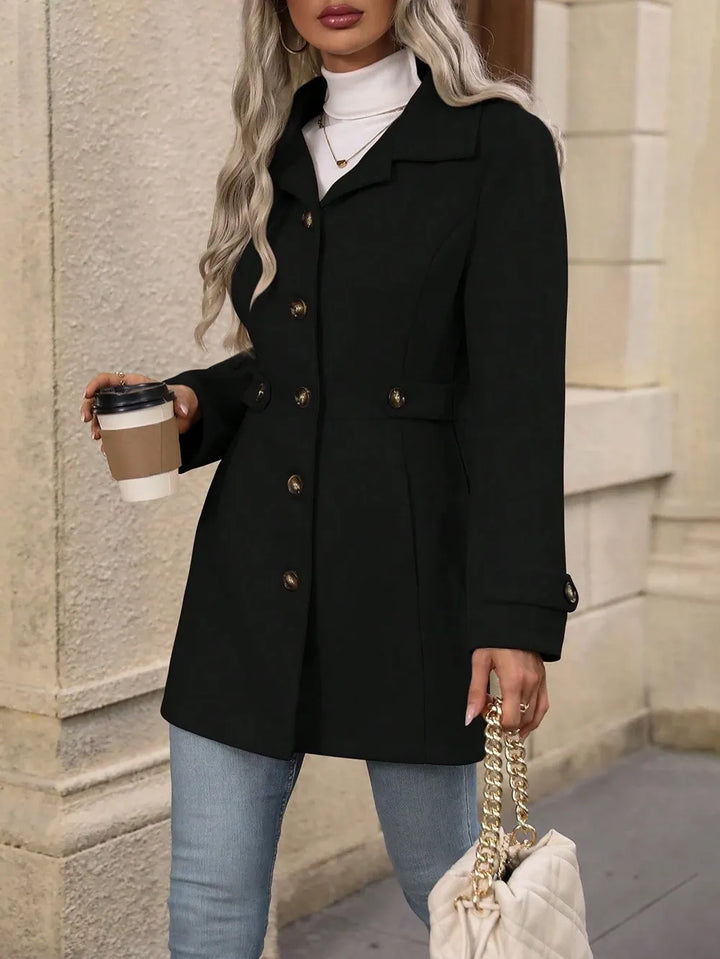 Damen Wintermantel, elegant geschnitten mit Gürtel (20)