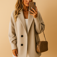 Anna | Damen Wintermantel im eleganten Trench-Stil für Office