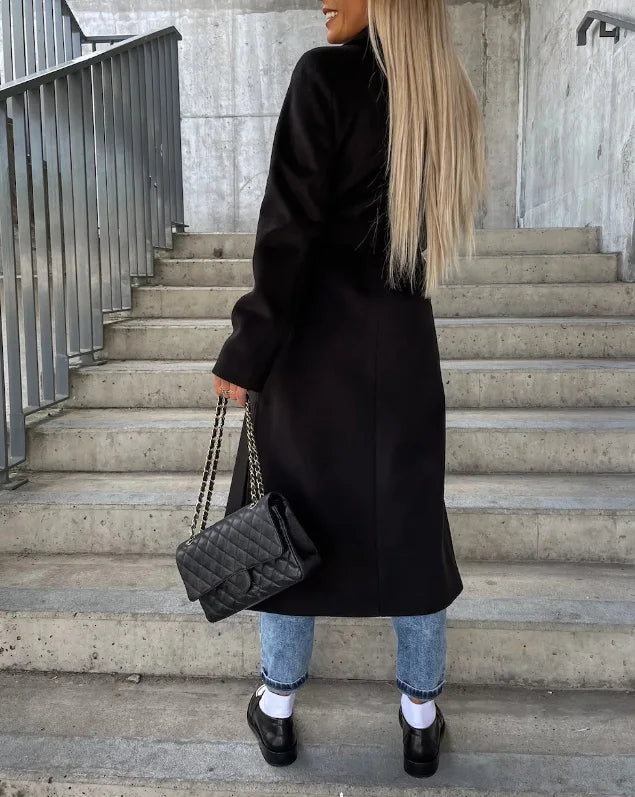 Damen Wintermantel im klassischen Trench-Stil (6)