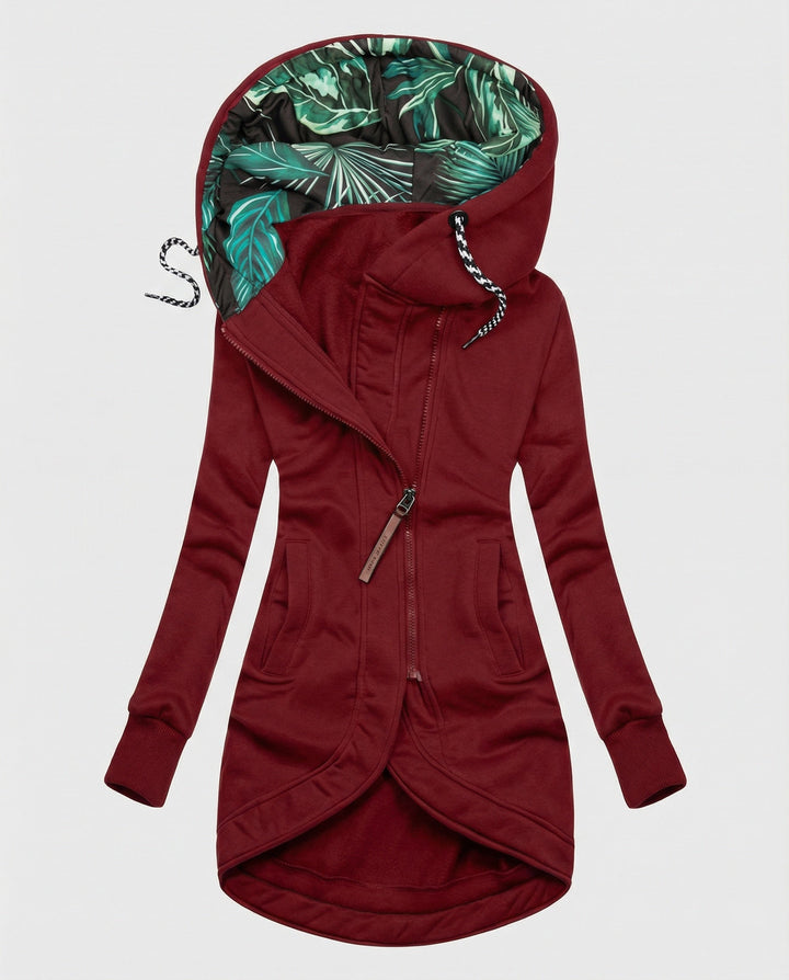 Damen Wintermantel mit Kapuze, warm und elegant (8)