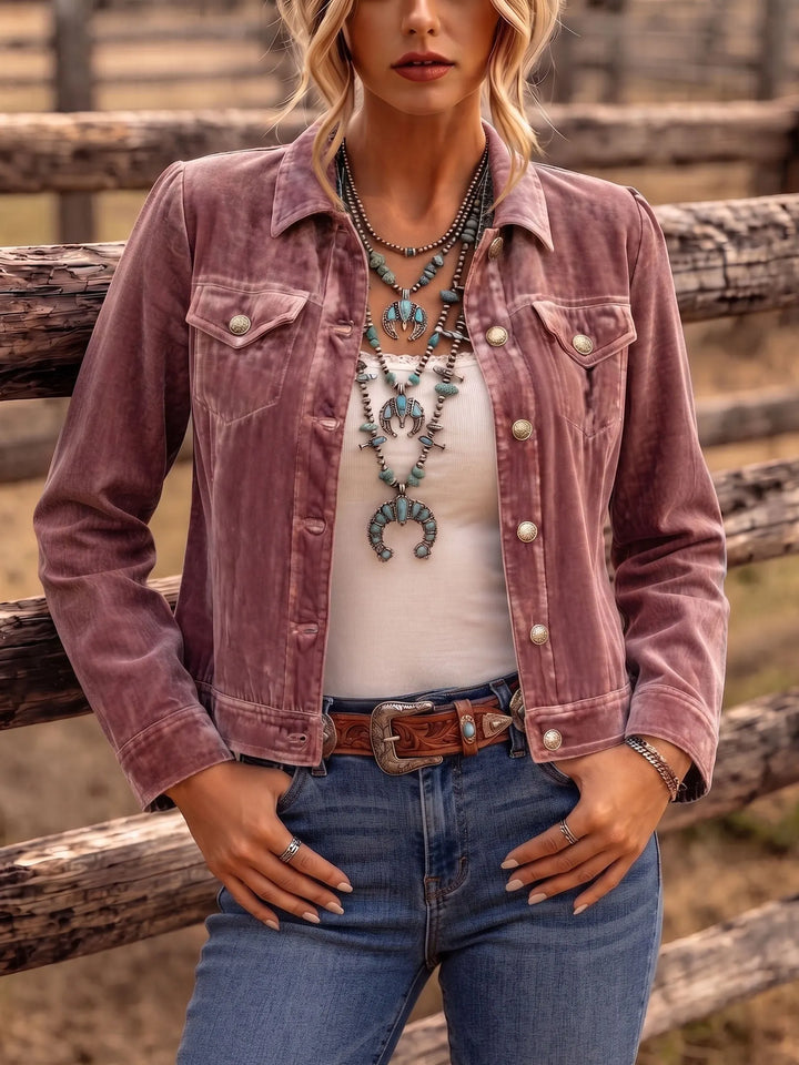 Damen Wintermantel mit Knöpfen Vintage-Look (2)