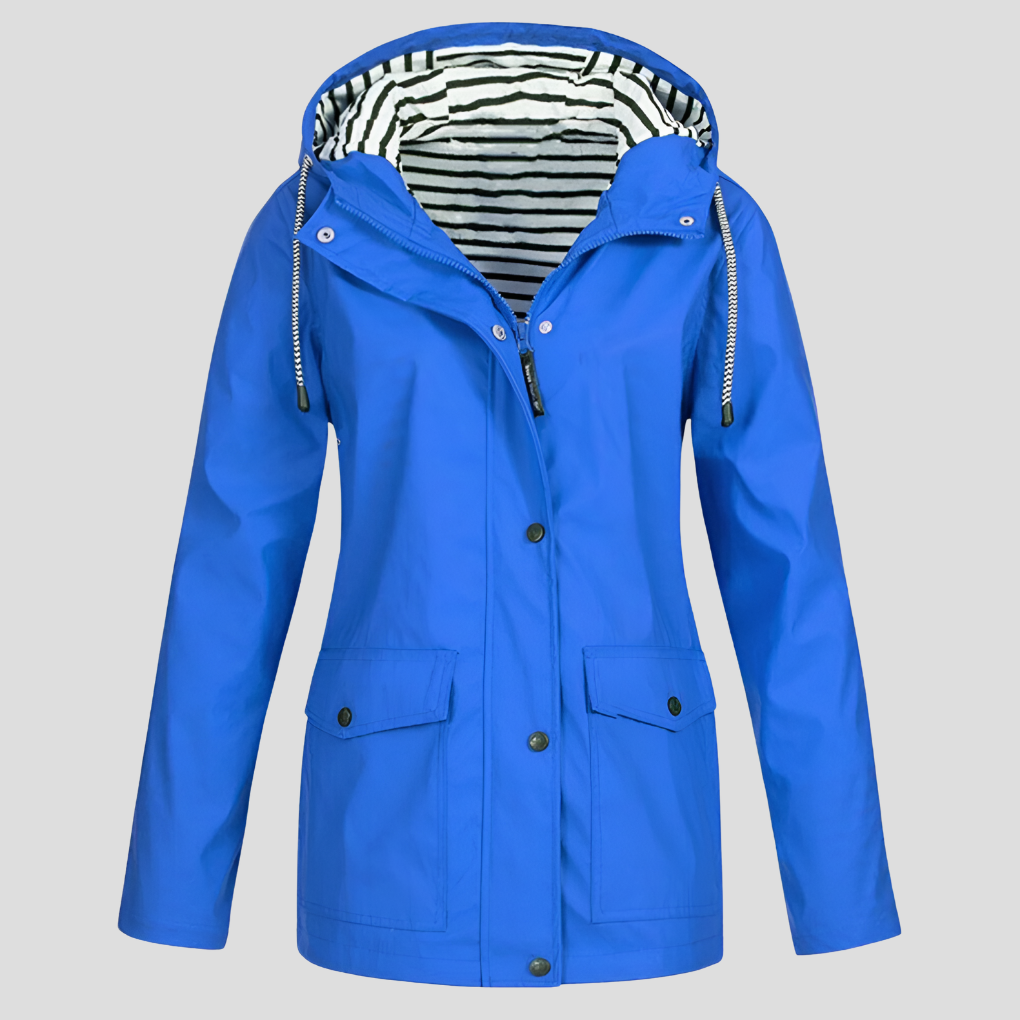 Damen Wintermantel Wasserdicht für Outdoor in Blau