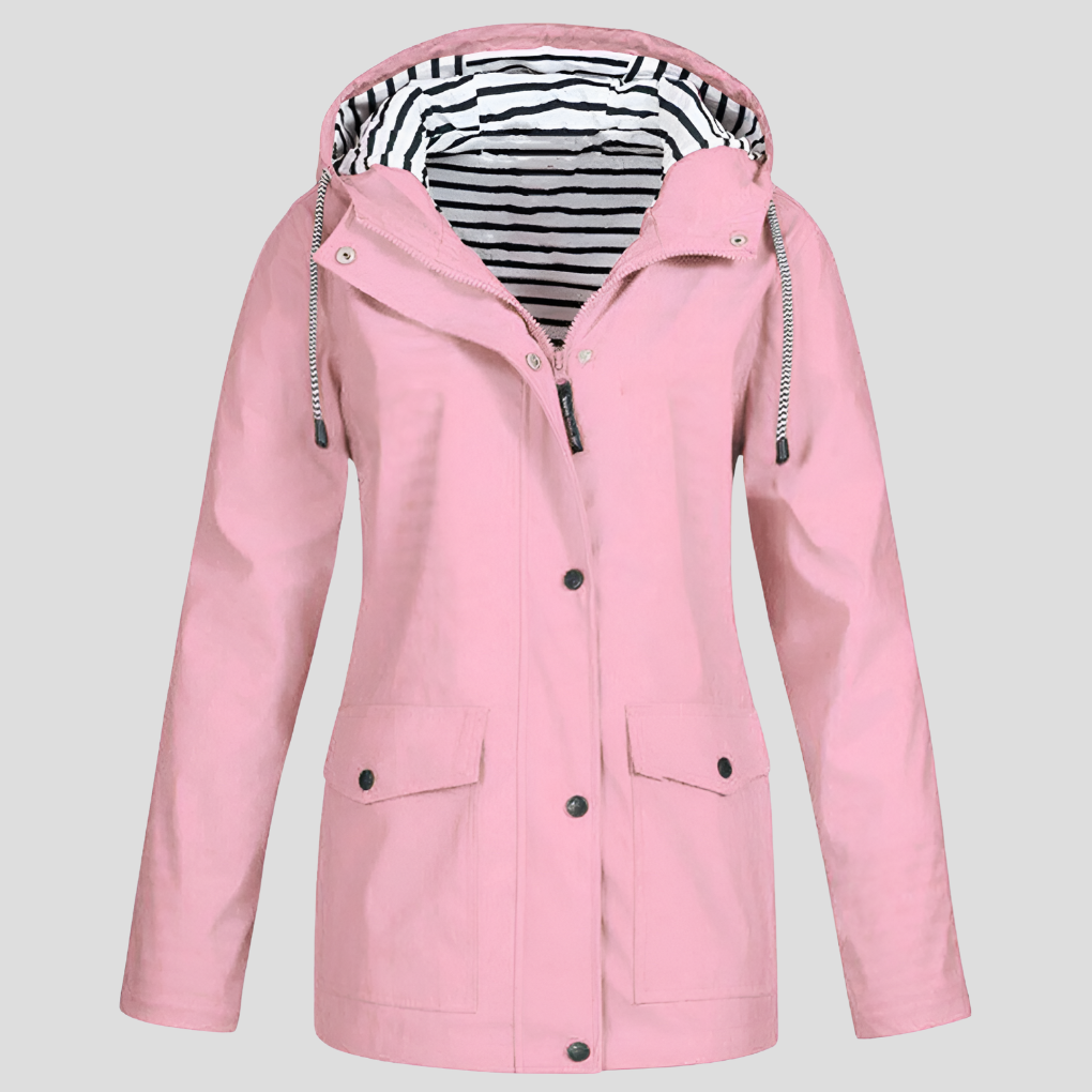 Damen Wintermantel Wasserdicht für Outdoor in Rosa