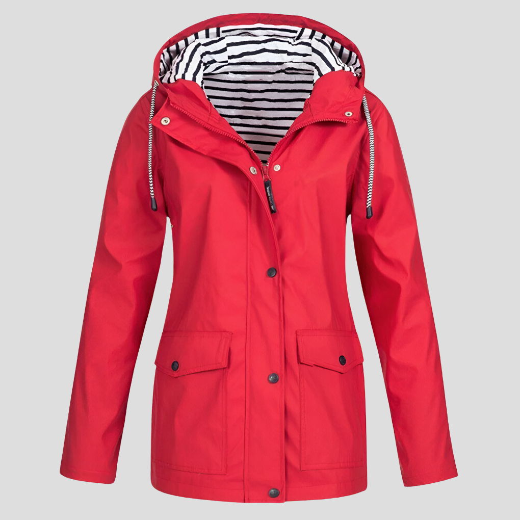 Damen Wintermantel Wasserdicht für Outdoor in Rot