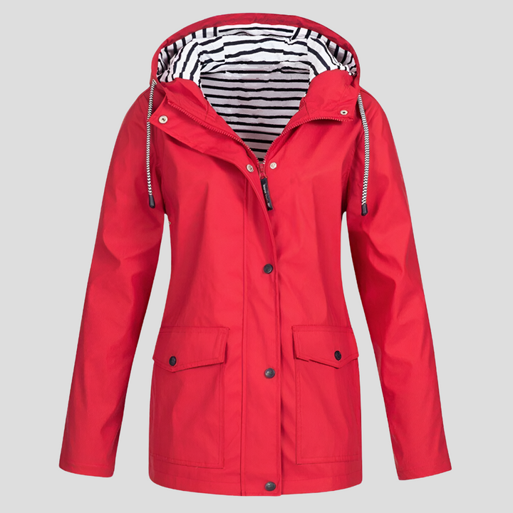 Damen Wintermantel Wasserdicht für Outdoor in Rot