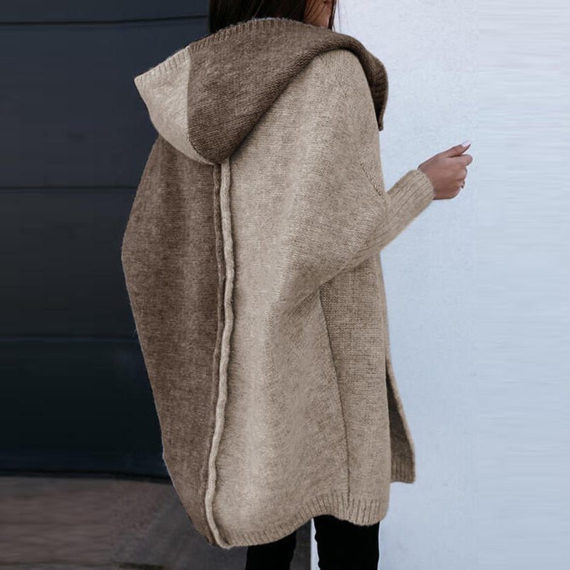 Damen Woll-Strickjacke Oversized für Herbst (2)