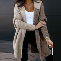 Emilia | Damen Woll-Strickjacke Oversized für Herbst