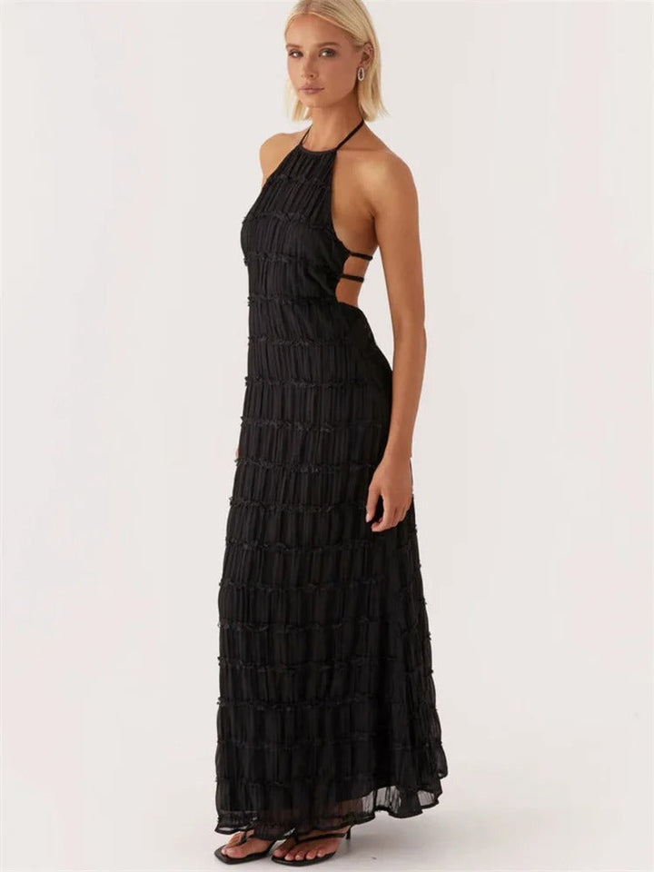 Elegancka Maxi Sukienka Halter z