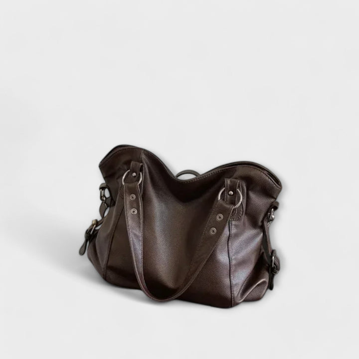 Elegant Hobo Shoulder Bag Bag en Marrón