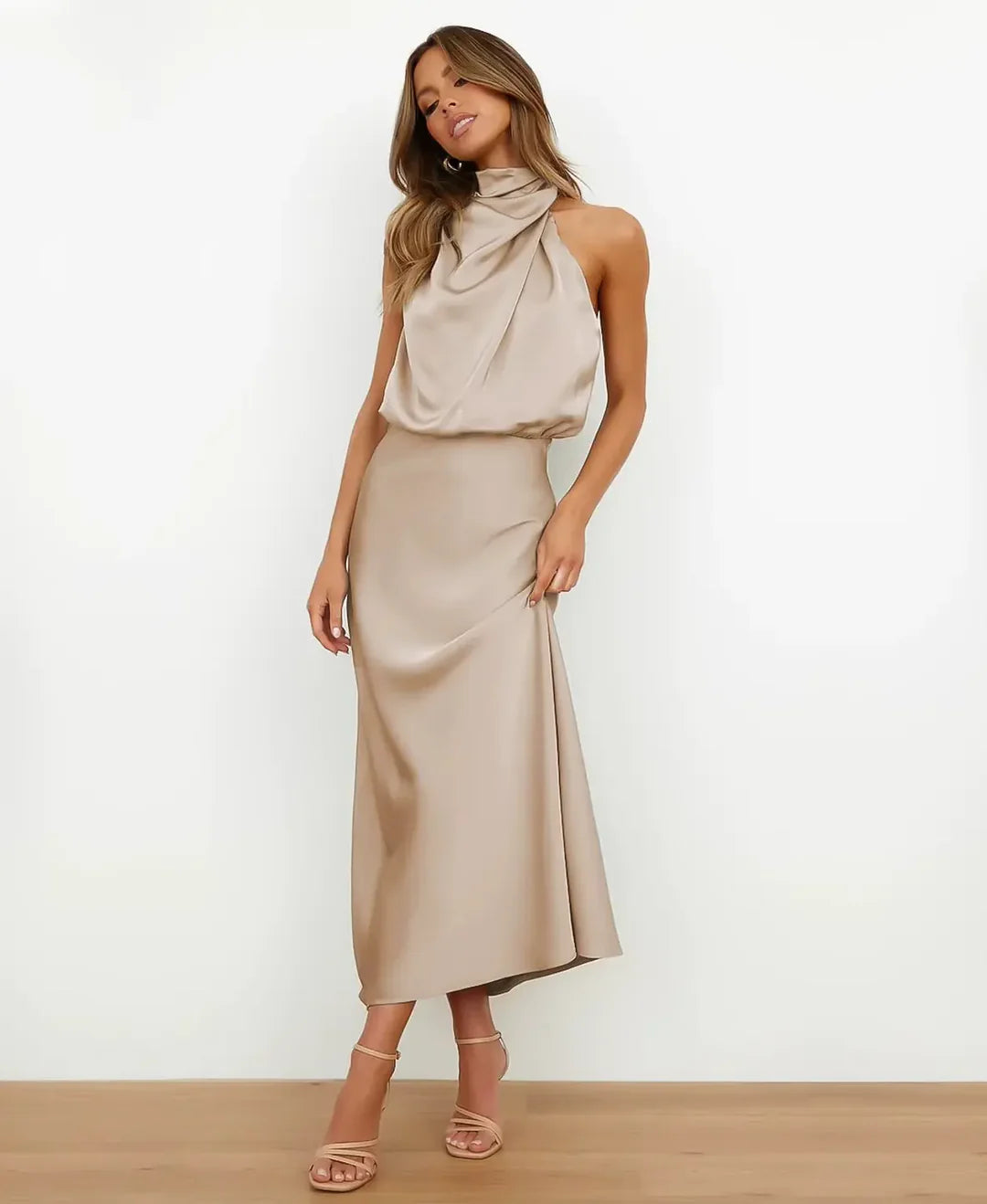 Elegant Midi Dress weddingguest dress