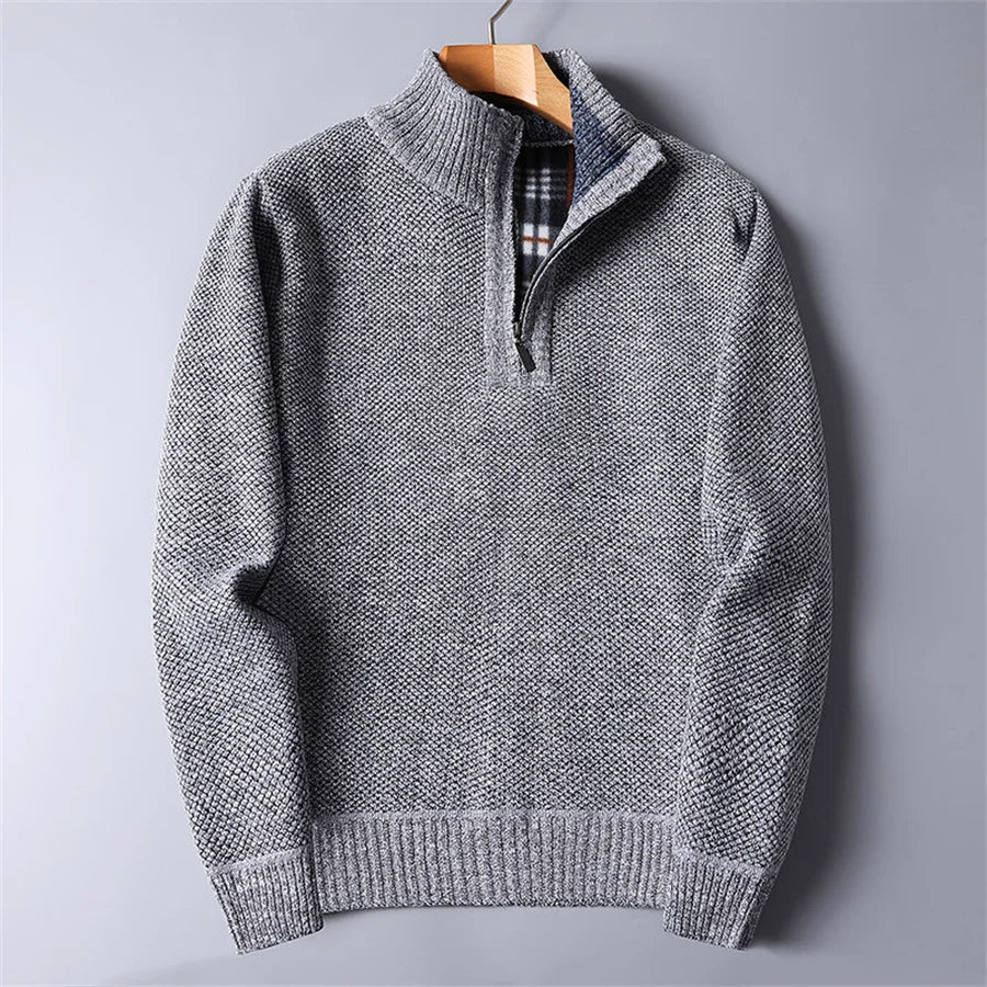 Elegant Pullover Herren für den Herbst in Hellgrau