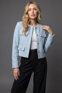Marta | Elegante kurze Tweed-Jacke für Damen