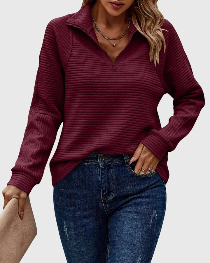 Elegante Damen Cardigan für Herbst und Alltag in Maroon