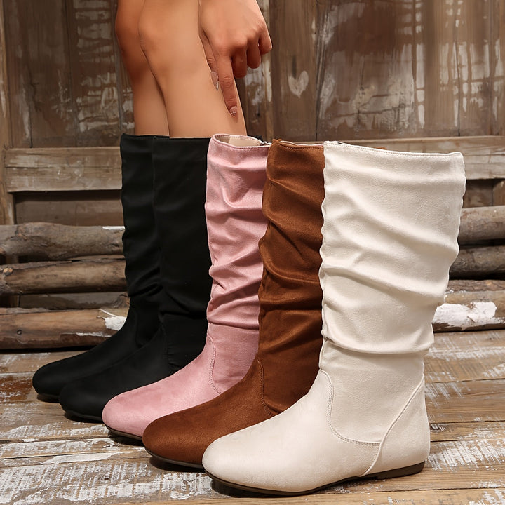 Elegante Damen Lederstiefel in Wadenlänge (11)