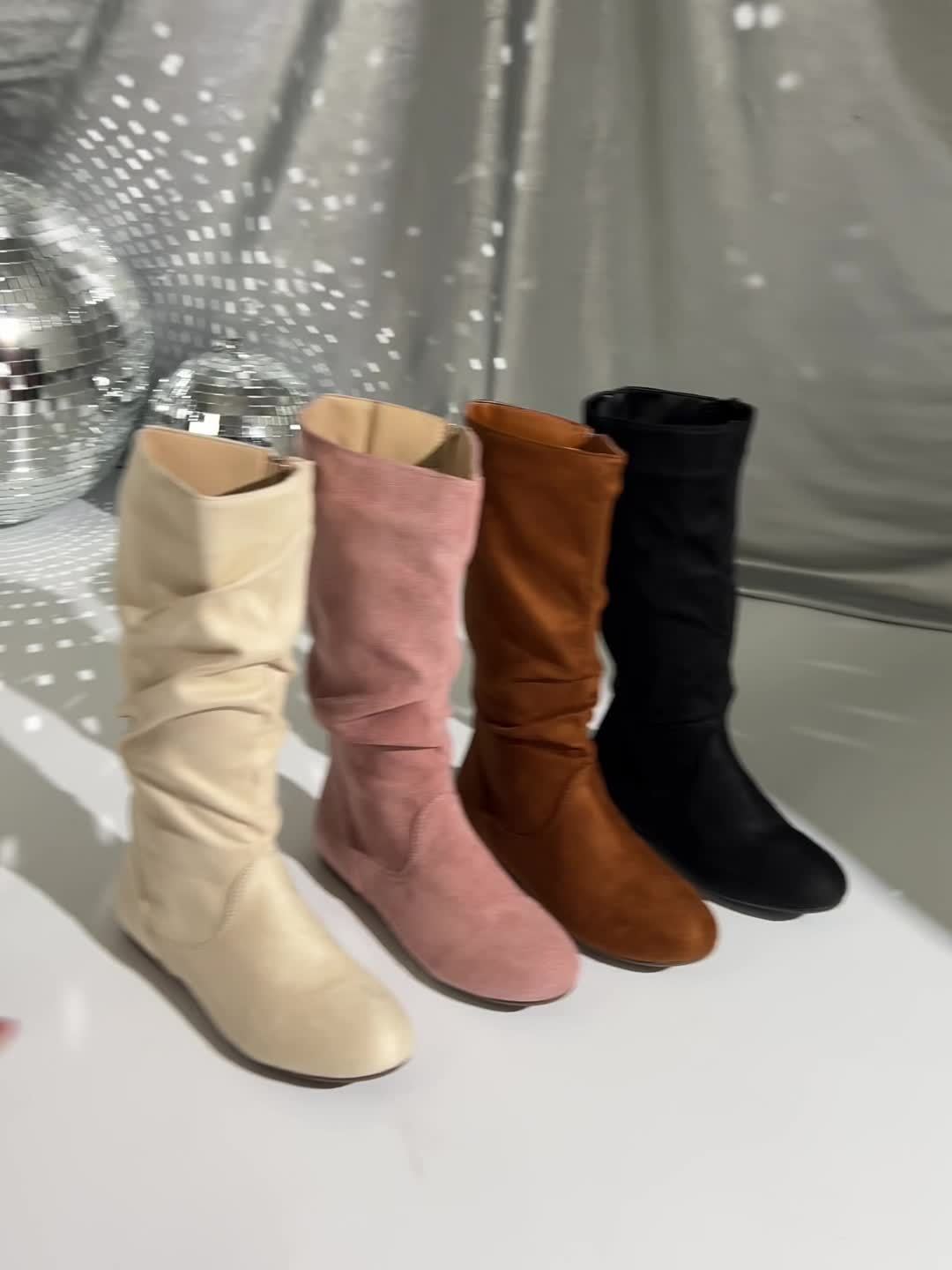 Elegante Damen Lederstiefel in Wadenlänge (14)