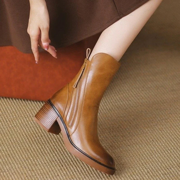 Elegante Damen Stiefeletten aus echtem Leder (5)