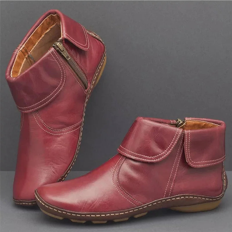 Elegante Damen Stiefeletten im Vintage-Stil (4)