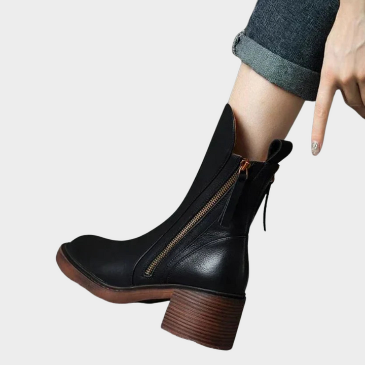 Elegante Damen Stiefeletten in feinem Leder (3)