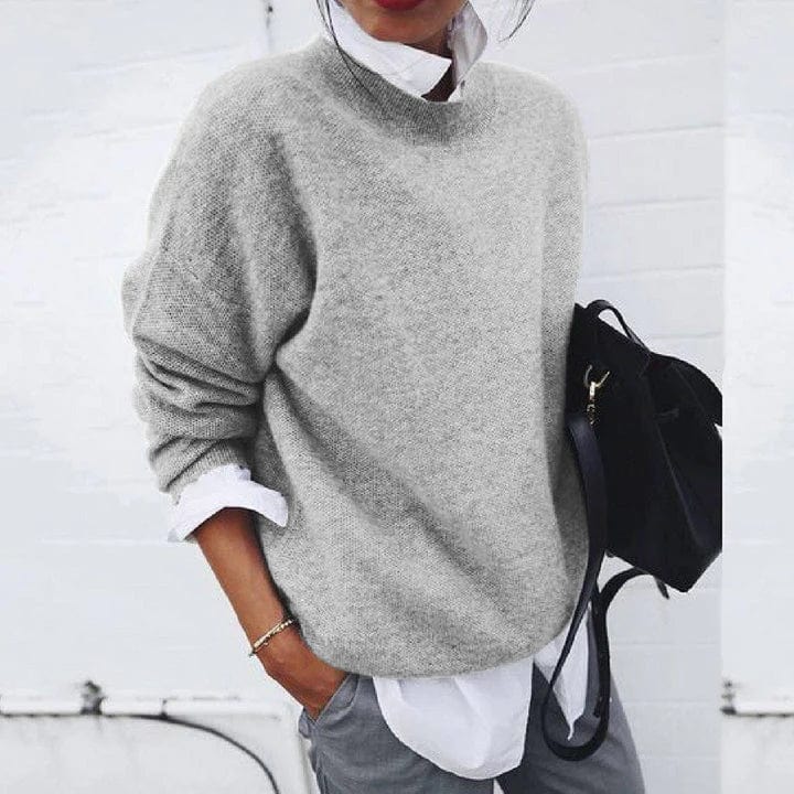 Elegante Pullover Versátil en Gris